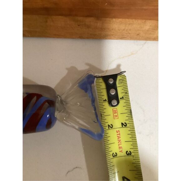 Italian Hand Blown Murano Candy Wrapper Paperweight 1970s Art Glass - Picture 6 of 7